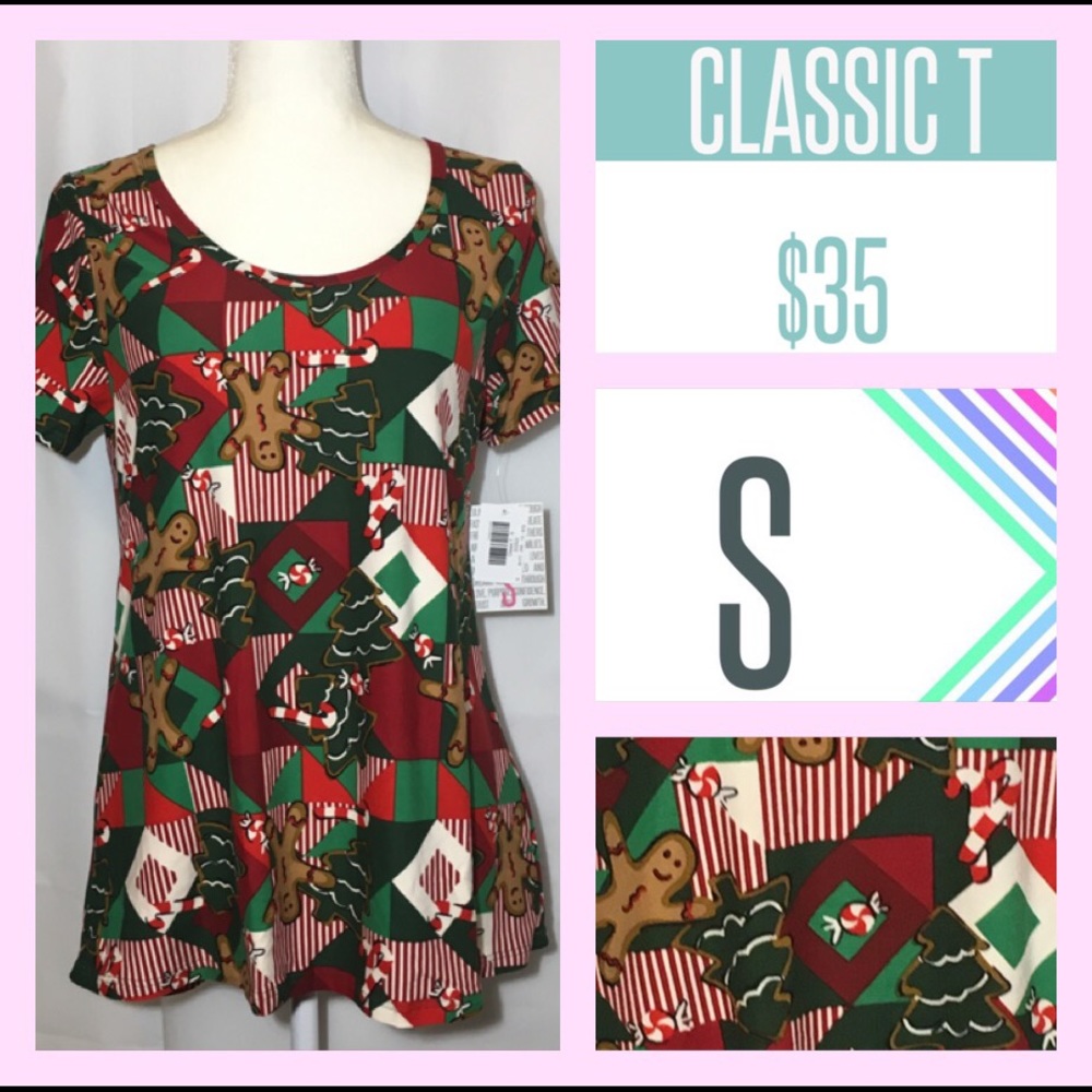 nwt LLR christmas gingerbread classic t